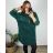 Pendant Pleated Dress Long Sleeve Women's Plus Size (XL/2XL/3XL ONE SIZE) ITALIAN FASHION IMBM24020