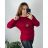 Shirt extended 3/4 long sleeve women's (L/XL/2XL ONE SIZE) ITALIAN FASHION IM423025