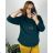 T-shirt tunic long sleeve ladies (uni sl) ITALIAN Fashion IM317124 52/54 dark emerald