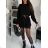 Women's Plus Size Warm Knitted Long Sleeve Dress (52/54/56 ONE SIZE) ITALIAN FASHION IM424637