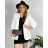 Set elegant jacket long sleeve and pants women (S / M ONE SIZE) ITALIAN FASHION IMM211392 44 white
