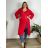 Zippered extended sweatshirt dress long sleeve women (uni m / xl) ITALIAN FASHION IM520351