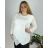 Women's long sleeve shirt tunic oversized (L / XL ONE SIZE) ITALIAN FASHION IMD211065