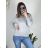 Women's knitted turtleneck long sleeve sweater (S / M ONE SIZE) ITALIAN FASHION IMWT21264 XL/2XL light grey