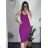 Women's ribbed summer dress with straps (S/ML/XL ONE SIZE) MB2123Z220 béžová S/M