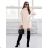 Women's Short Knitted Long Sleeve Dress (S/M ONE SIZE) ITALIAN FASHION IM424325