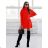 Women's Short Knitted Long Sleeve Dress (S/M ONE SIZE) ITALIAN FASHION IM424325