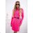 Women's Short Knitted Long Sleeve Dress (S/M ONE SIZE) ITALIAN FASHION IM424325
