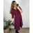 Shirt 3/4 sleeve ladies strip (4XL/5XL ONE SIZE) ITALSKÁ MÓDA IM422FLUFF
