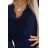 170-15 Lace dress with neckline - navy blue