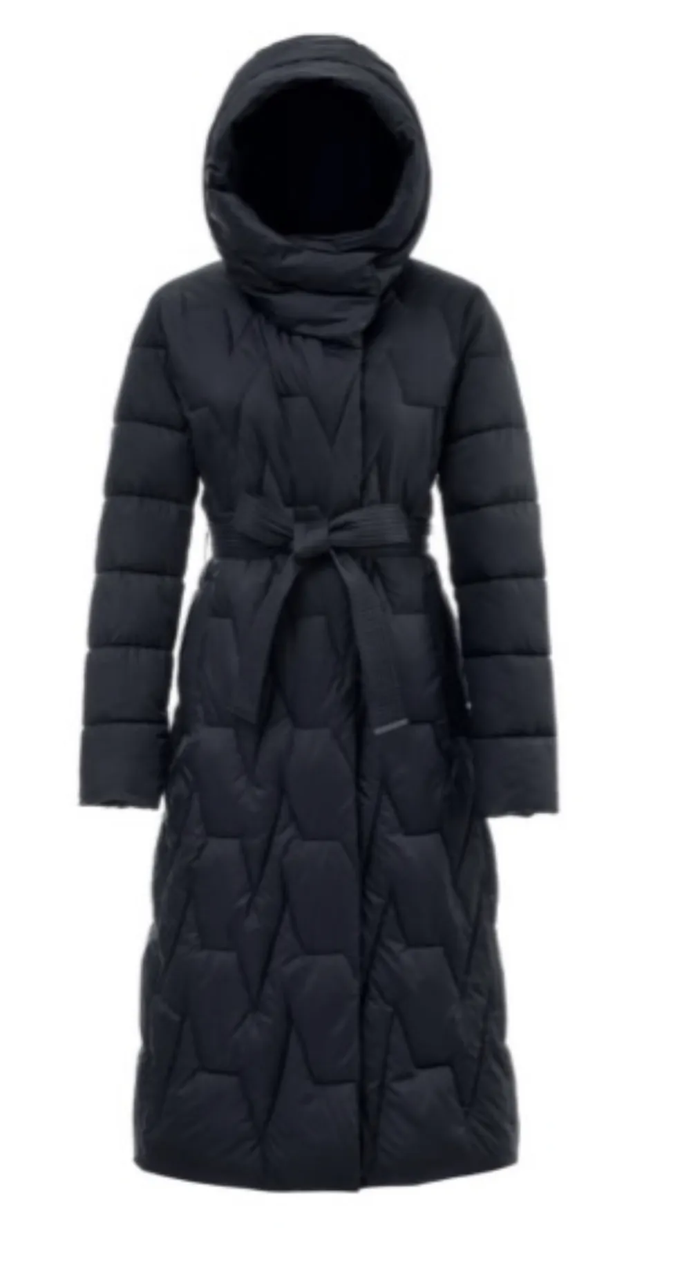 Women's Warm Belted Hooded Long Sleeve Coat (S/M/L ONE SIZE) ITALIAN FASHION IMPNF242310 Type in a note S