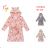 Warm fluffy bathrobe with hood for girls (98-128) KUGO FZ-6717