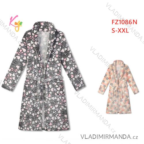 Women's warm bathrobe (S-2XL) KUGO FZ-FU1086N