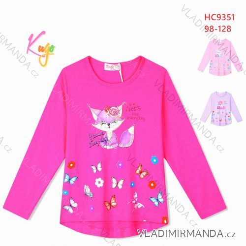 T-shirt with long sleeves children's girls girls (98-128) KUGO ML7227