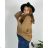 Women's oversize sweater with print (M / L ONE SIZE) ITALIAN FASHION IMB22KELLY 56/58 Brown