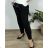 Long Sleeve Dress with Pendant Women's Oversized (3XL / 4XL ONE SIZE) ITALIAN FASHION IMWQ2115022 52/54 black