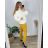 Plus Size Women's Long Stretch Pants (XL/2XL ONE SIZE) ITALIAN FASHION IMC22810
