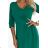 255-4 IRIS Pleat Dress with Neckline - Green