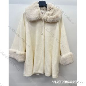 Women's Long Sleeve Winter Lamb Coat (S/M ONE SIZE) ITALIAN FASHION IMPSH23556A