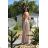 Women's strapless tulle party dress (S/M/L ONE SIZE) ITALIAN FASHION IM923001 beige 36
