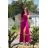 Women's strapless tulle party dress (S/M/L ONE SIZE) ITALIAN FASHION IM923001 fialová purpurová 34