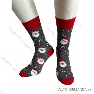 Merry Christmas Men's Socks (41-43,44-46) POLISH FASHION DPP24SANTA/DR