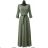 Women's Long Sleeve Summer Dress (S/M ONE SIZE) ITALIAN FASHION IMPES238990 green khaki S/M/L