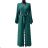 Women's Long Sleeve Summer Dress (S/M ONE SIZE) ITALIAN FASHION IMPES238990 emerald green S/M/L
