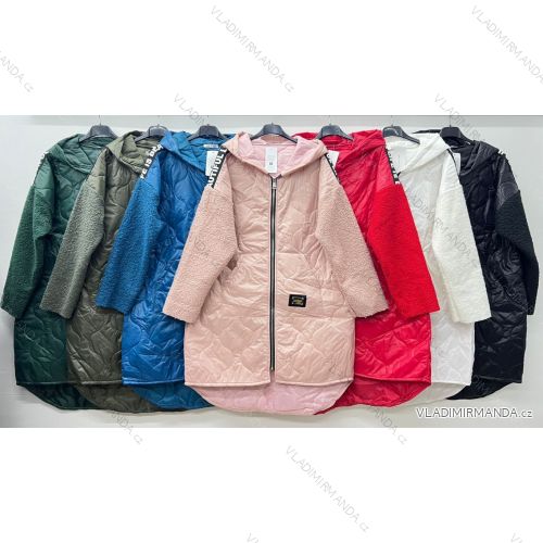 Jacket Extended Slim Long Sleeve Women Plus Size (48/50/52 ONE SIZE) ITALIAN FASHION IM424658