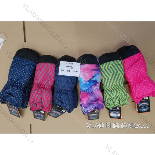 Mittens ski gloves for girls and boys 22-23cm) TAT FASHION TAT24H-021