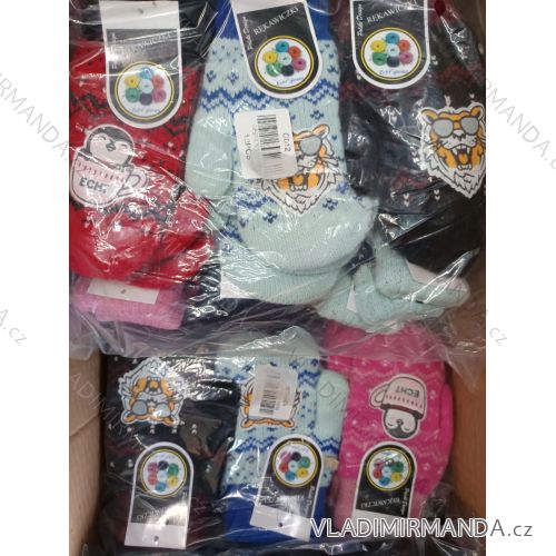 Gloves mittens for children boys and girls (3-8 years) ECHT ECHT24C012