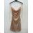 Women's Elegant Sparkly Sequin Sleeveless Dress (S/M ONE SIZE) ITALIAN FASHION IMPSH246883