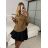 Women's elegant party long sleeve dress (S/M ONE SIZE) ITALIAN FASHION IM322282