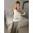 Women's Plus Size Button Up Knitted Long Sleeve Sweater (XL/2XL ONE SIZE) ITALIAN FASHION IMWCW23015 -   grey -   S/M/L