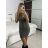 Women's Long Chiffon Short Sleeve Dress (S/M ONE SIZE) ITALIAN FASHION IMWGS231048 -   green khaki -   S/M/L