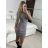 Women's Long Chiffon Short Sleeve Dress (S/M ONE SIZE) ITALIAN FASHION IMWGS231048 -   green khaki -   S/M/L