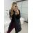 Women's hooded vest (S-XL) ITALIAN FASHION HKW21210 -   black -   XL