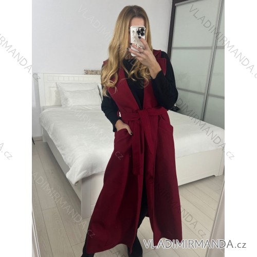 Long sleeve jacket (one size) ITALIAN MODA IMC17324 -   wine -   M / L