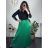 Women's long pleated skirt (S/M ONE SIZE) ITALIAN FASHION IMD22536/DUR white S/M