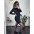Women's Plus Size Long Warm Long Sleeve Dress (50/52/54 ONE SIZE) ITALIAN FASHION IM424636