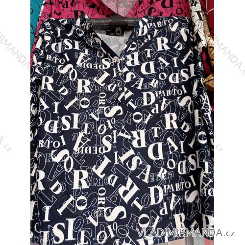 T-shirt long sleeve ladies oversized (l-3xl) ERBOSSI ERB24LISTOPAD