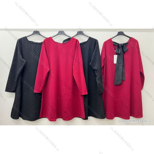 Women's elegant party long sleeve dress (S/M ONE SIZE) ITALIAN FASHION IM322282