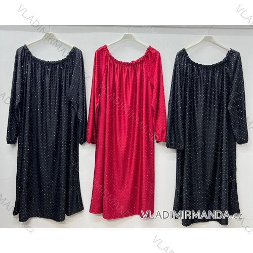 Women's elegant party long sleeve dress (S/M ONE SIZE) ITALIAN FASHION IM322282