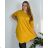 Shirt 3/4 sleeve ladies strip (4XL/5XL ONE SIZE) ITALSKÁ MÓDA IM422026 56/58 black