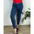 Plus Size Long Stretch Pants (3XL/4XL ONE SIZE) ITALIAN FASHION IMWT23205 52/54 blue denim