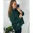 Women's Plus Size Long Sleeve Zipper Hooded Sweatshirt (XL/2XLONE SIZE) ITALIAN FASHION IMD23429