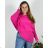 Women's elegant party long sleeve dress (S/M ONE SIZE) ITALIAN FASHION IM322282