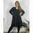 Women's elegant party long sleeve dress (S/M ONE SIZE) ITALIAN FASHION IM322282