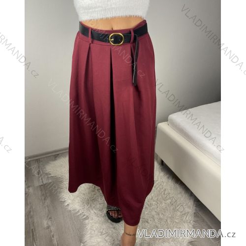Women's Elegant Belt Long Sleeve Dress (S/M ONE SIZE) ITALIAN FASHION IMM23UN6139