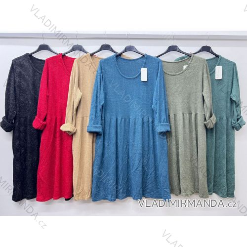 Women's elegant party long sleeve dress (S/M ONE SIZE) ITALIAN FASHION IM322282
